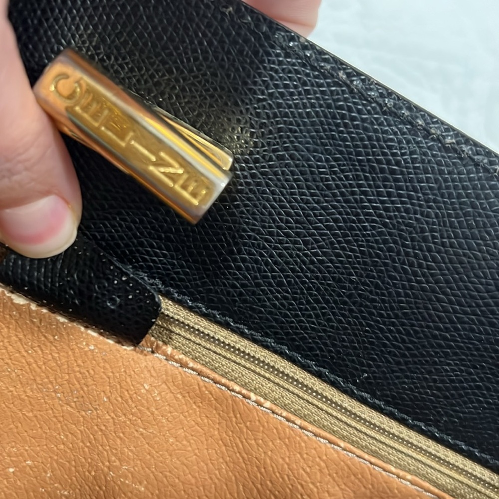 Celine Black Leather Bag with Gold Accents - Picture 16 of 16